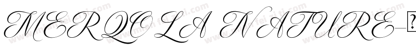 MERQOLA NATURE字体转换